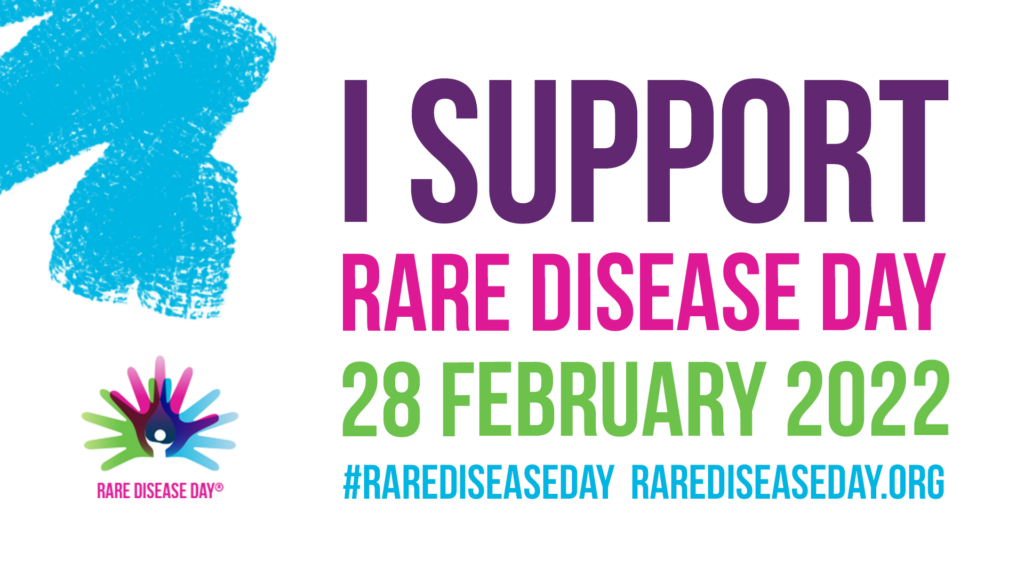 Grafik Ich unterstützt den Rare Disease Day am 28. Februar 2022